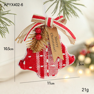 Wholesale Knit Plush Christmas Hanging Ornament Assorted Mitten Boot Heart Design <b>Xmas</b> Tree Holiday Home Decoration - Product Image 6