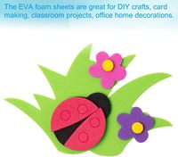 Feuilles de mousse EVA 10 pièces 12x8 pouces 2mm d'épaisseur |   Feuilles de mousse EVA faciles à découper pour l'artisanat, les costumes, les projets de bricolage, les panneaux d'affichage