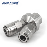 SS304 C Type SMV/SMY Many Way Raccord droit en acier inoxydable Coupleur rapide pneumatique Push In Tuyau d'air Connecteur à dégagement rapide
