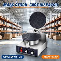 Machine à gaufres Blios en acier inoxydable, haute efficacité, facile à utiliser, 220V 50Hz 60Hz, pour la restauration commerciale