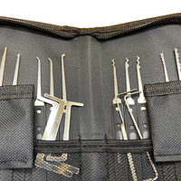 Fournitures de serrurier, kit universel de crochetage de serrures avec cadenas d'entraînement transparent
