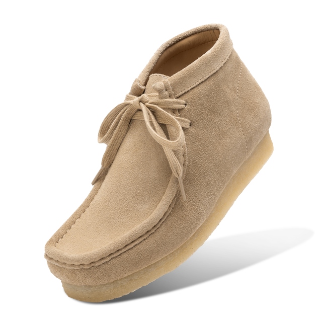 Men's Trendy  Leather Ankle Boots Handmade Genuine Suede Leather Dress Shoes Office Wear Wholesale