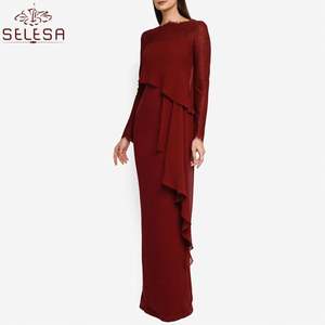 Abaya Jubah — Kimono à manches longues, vêtements islamiques, motif Floral, Style <span class=keywords><strong>marocain</strong></span>, à la mode - Product Image 4