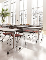 Chaise de bureau exécutive certifiée ANSI BIFMA, structure en acier, siège rabattable, chaise ergonomique pour l'école, l'hôtel, l'espace de travail