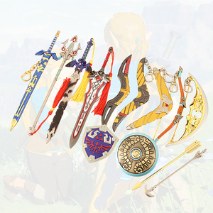 Espada de Metal Boomerang de 10 cm al por Mayor, <span class=keywords><strong>The</strong></span> Legend <span class=keywords><strong>of</strong></span> Zelda: <span class=keywords><strong>Breath</strong></span> <span class=keywords><strong>of</strong></span> <span class=keywords><strong>the</strong></span> <span class=keywords><strong>Wild</strong></span>, Tears <span class=keywords><strong>of</strong></span> <span class=keywords><strong>the</strong></span> Kingdom, Llavero de Metal con Forma de Corazón de Link - Product Image 1