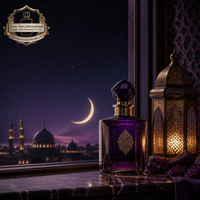 Laylat Al-Qadr Extrait de Parfum Unisexe Oud Iris Nuit Parfum de Luxe Personnalisé pour Ramadan Aïd