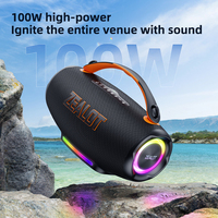 Altavoz Inalámbrico para Fiestas ZEALOT S167 de 100W con Luz RGB, 24000mAh, IPX6 Impermeable, Emparejamiento TWS, Carga Rápida Tipo-C, para Fiestas al Aire Libre