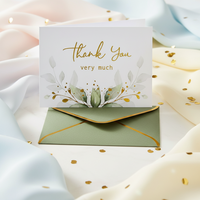 Cartes de remerciement dorées luxueuses, enveloppes en vrac, enveloppes dorées à paillettes vert sauge, enveloppes vertes, invitations de mariage, notes, cadeaux de Noël