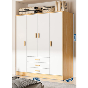 Armario de dormitorio de diseño <span class=keywords><strong>interior</strong></span> moderno, fácil instalación de armario de almacenamiento de madera - Product Image 1
