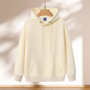 Sweat-shirt à capuche en coton doublé de polaire, vêtements de travail unisexes pour les magasins de café et de thé au lait - Product Image 3