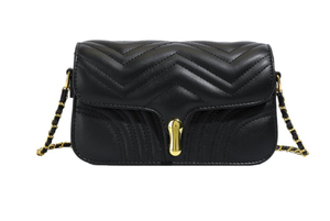 Một thời trang, sang trọng và đơn giản Thiết kế rắn màu nước gợn của phụ nữ Crossbody Túi - Product Image 5