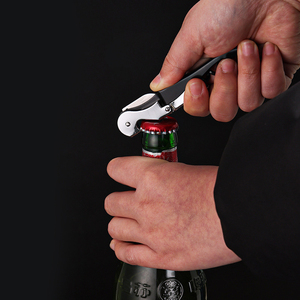 KASTWAVE Tire-bouchon de Sommelier Professionnel en Acier Inoxydable Robuste, Décapsuleur et Coupe-capsule, Lot de 2 Ouvre-bouteilles Portables pour Barman - Product Image 5