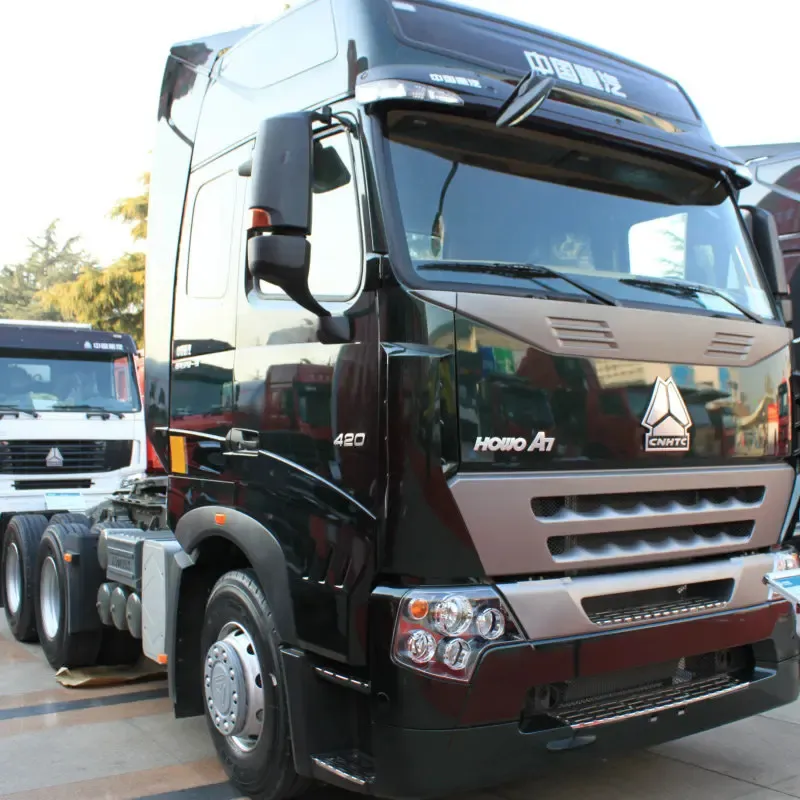 Buen rendimiento 0km camión usado Sinotruk Howo camión tractor de segunda mano cabeza de remolque camiones pesados para la venta Envío de depósito