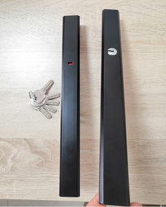 Cerradura de pestillo de llave de puerta corredera de aluminio de lujo de 300MM Cerradura ficticia de estilo de diseño moderno con y sin llave para Tailandia e India - Product Image 3