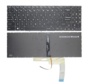 Nuevo teclado US SP GR para <span class=keywords><strong>MSI</strong></span> GF66 MS-1582 GF76 GL76 <span class=keywords><strong>GL66</strong></span> MS-17L1 MS-17H3 retroiluminado en rojo - Product Image 6
