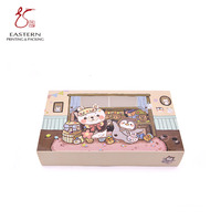 Personnalisé Blanc Boîte De Papier de Biscuit Emballage avec Fenêtre