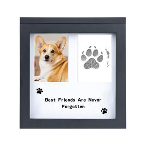 Cadre miroir commémoratif en bois noir pour photos paysage et <span class=keywords><strong>portrait</strong></span> de 3x5 pouces pour chiens et chats, écologique pour les amoureux des animaux - Product Image 4