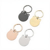Flaches Geschnitztes Tier-ID-Etikett für Hunde UV-Bedrucktes Aluminium-Legierungs-Haustier-Namensschild Halsband-Anhänger Schlüsselanhänger Etiketten Souvenirs