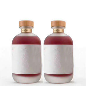 Conteneur de <span class=keywords><strong>cidre</strong></span> rond fait maison 100ml 250ml 500ml 375ml bouteille en verre de boisson de vin de Fruit mignon avec <span class=keywords><strong>bouchon</strong></span> en liège synthétique - Product Image 6