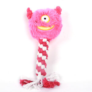 Nuovo Design all'ingrosso carino forma di mostro cane peluche squittio giocattoli di corda per animali domestici per interni - Product Image 6
