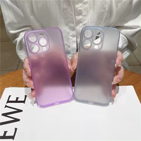 Coque de téléphone portable ultra-fine en PP, coque arrière rigide mate, antichoc, avec sangle de protection, vente en gros pour iPhone 13 14 15 16 17 18 Pro Max