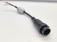 Câble d'extension USB avec connecteur mâle-femelle 4 broches vert étanche IP67 et presse-étoupe PG7 pour onduleur solaire