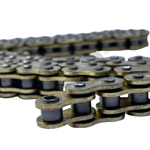 Cadena de Motocicleta de Alta Calidad 428H-O <span class=keywords><strong>520</strong></span>-O 520H-O <span class=keywords><strong>520</strong></span> con Anillo en O, Chapada en Oro - Product Image 3