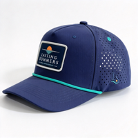 Topi Snapback Promosi 5 Panel Bordir Custom Cepat Kering Tahan Air