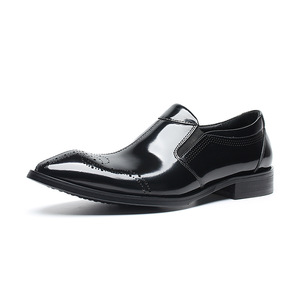 Nouvelles Chaussures Habillées en Cuir Véritable à Enfiler, Confortables, Respirantes, Tendance, à Bout Pointu, Idéales pour Affaires, Décontractées ou Mariages - Product Image 1