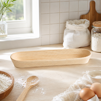 Panier de levage pour boulangerie, vente en gros, OEM, logo personnalisé, paniers ronds et ovales pour programmes de marque privée