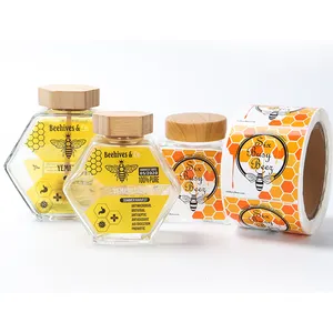 Lusso personalizzato 180ml 500g pet miele spremere bottiglia di plastica miele bottiglie vuote