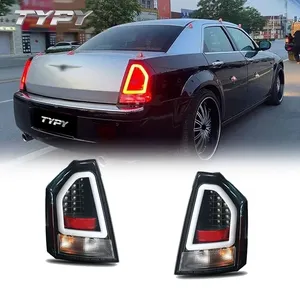 Lámpara trasera de coche, accesorios de lámpara trasera, luz trasera LED modificada, modelo V2 para Chrysler 300C 2005-2010