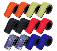 Sangles de canne à pêche en néoprène avec logo personnalisé, ceinture élastique extensible pour support de canne, accessoires de pêche pour cannes à lancer