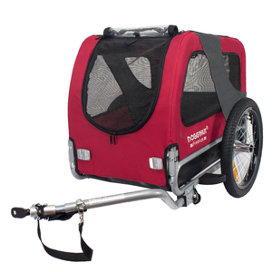 Bike Pet Trailer, for Small and Large Dogs, Folding Frame Carrier, <strong>Quick</strong> Release Wheels, Universal Bicycle <strong>Coupler</strong>, Adjustable - Product Image 3