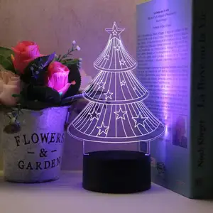 Decorazione di natale personalizzato albero Di Natale modello di tocco funzione intelligente comodino ha condotto la luce