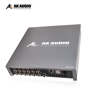 Amplificateur DSP de voiture AK-D24 8x40W RMS, sortie RCA 10 canaux, 24 bits 48kHz, SNR>105dB, USB OTG