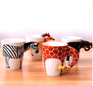 แก้วกาแฟเซรามิคลายช้างและสลอธน่ารัก3D ถ้วยน้ำลายตลกสำหรับเด็กและของขวัญสำหรับสำนักงาน - Product Image 6