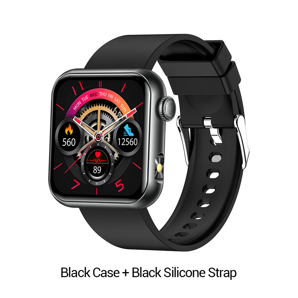 เคสสีดำ + สายซิลิโคนสีดำ