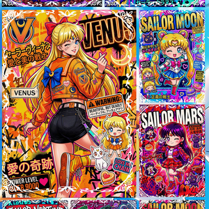 Cartes de fan art YZ dernières nouveautés, figurines anime Eif Baby, Cinnamoroll, cadeau <span class=keywords><strong>Sailor</strong></span> <span class=keywords><strong>Moon</strong></span>, cartes de collection B5, coffret booster de cartes artistiques, <span class=keywords><strong>jeux</strong></span> de société - Product Image 4
