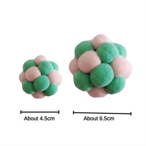 Balle de jouet <span class=keywords><strong>pour</strong></span> chat avec cloche boules colorées douces et floues cloche intégrée <span class=keywords><strong>pour</strong></span> chats jouets à mâcher interactifs <span class=keywords><strong>pour</strong></span> chaton d'intérieur - Product Image 5