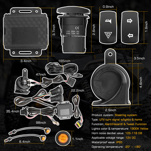 Kit de câblage universel 12V 15A pour ATV UTV <span class=keywords><strong>POLARIS</strong></span> RANGER, clignotants, klaxon, interrupteur à bascule, homologué pour la route - Product Image 3