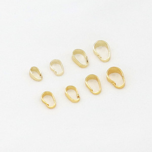 Cierre de joyería tipo semilla de melón 6x3mm 7x3.2mm 8x3.8mm 9x4mm chapado en cobre para la fabricación de collares y colgantes B89 - Product Image 2