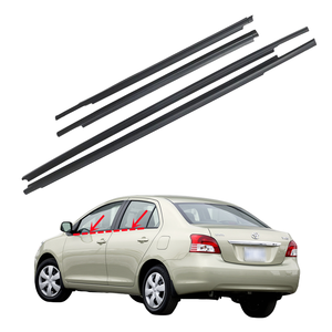 Window Weatherstrip for Toyotas <strong>Vios</strong>/Belta for Yaris Sedan Outer Side Glass Rubber Sealing Strips Black - Product Image 1