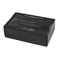 Boîte d'emballage personnalisée pour bombes de bain, écologique, biodégradable, recyclée, avec laminage mat noir, pour cosmétiques, soins de la peau, sérum, rectangulaire