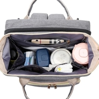 7 In1 fonctionnel personnalisé luxe pliant humide fourre-tout couche momie sac étanche momie bébé sac à couches sac à dos avec USB