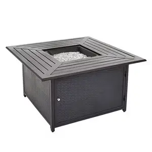 Outdoor Patio Gas Beer Bottle Shaped Fire Pit Table With Bbq Grill Tabletop Fire Pit Rectangle Portable