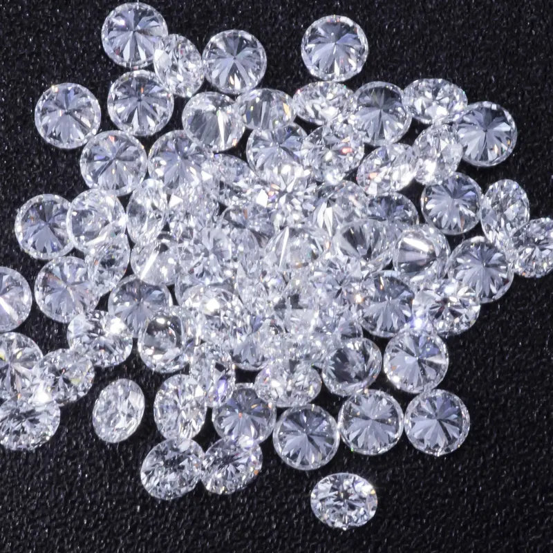 Price Per Carat CVD Lab Grown Diamond Round Cut SI Clarity well Polished lab diamond wholesale price for Jewelry Making