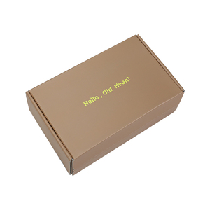 Boîte d'emballage pour le commerce électronique avec logo personnalisé, boîtes en carton ondulé recyclé, bande de déchirure à fermeture éclair, boîte d'expédition par courrier - Product Image 3