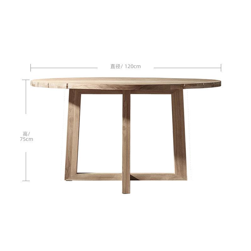 (120 cm)Tavolo da pranzo rotondo