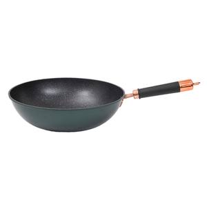 Verde de alta calidad <span class=keywords><strong>Camping</strong></span> cocina multiusos de hierro fundido antiadherente Pan <span class=keywords><strong>Wok</strong></span> chino - Product Image 5